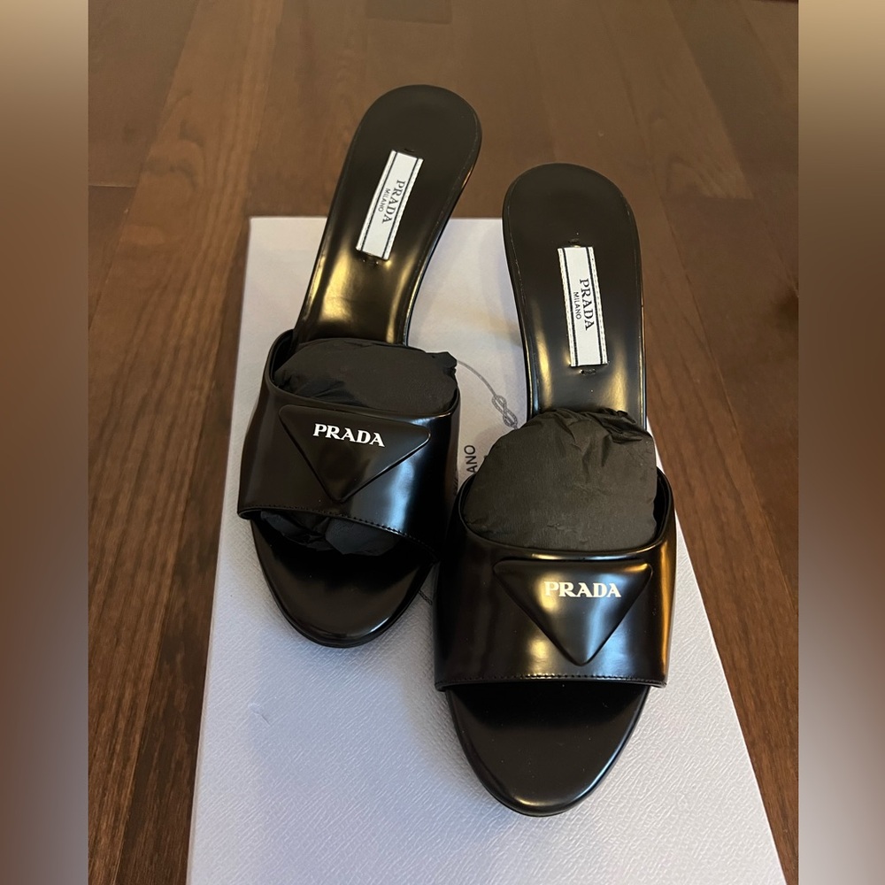 Prada Leather Mules